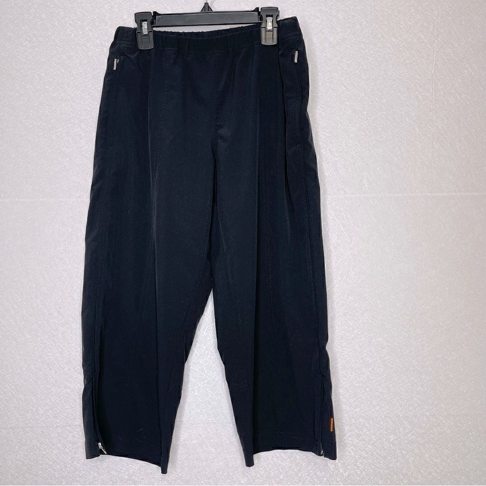 Lucy Flex Cropped Zip Leg Joggers Black S